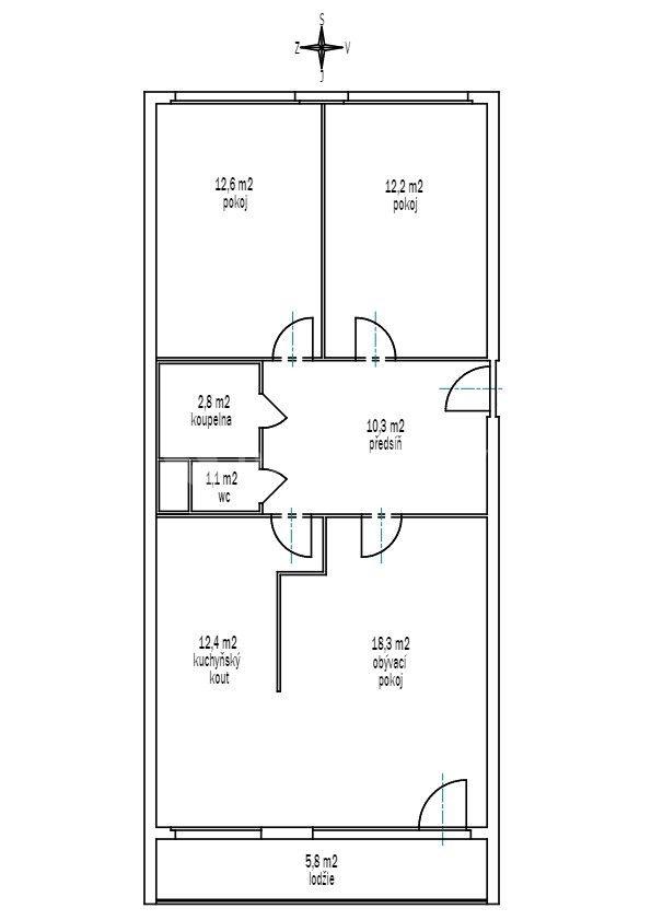 Prodej bytu 3+1 79 m², Malkovského, Praha, Praha