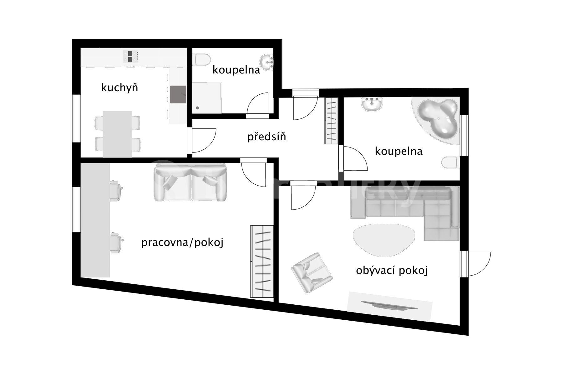 Prodej bytu 2+1 72 m², Střížkovská, Praha, Praha