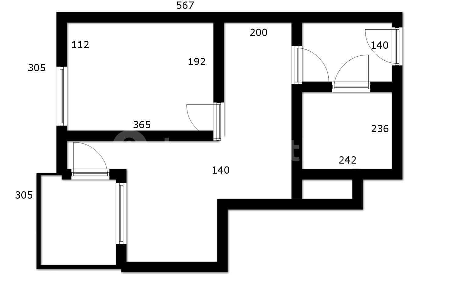 Pronájem bytu 2+1 42 m², Jégého, Ružinov, Bratislavský kraj