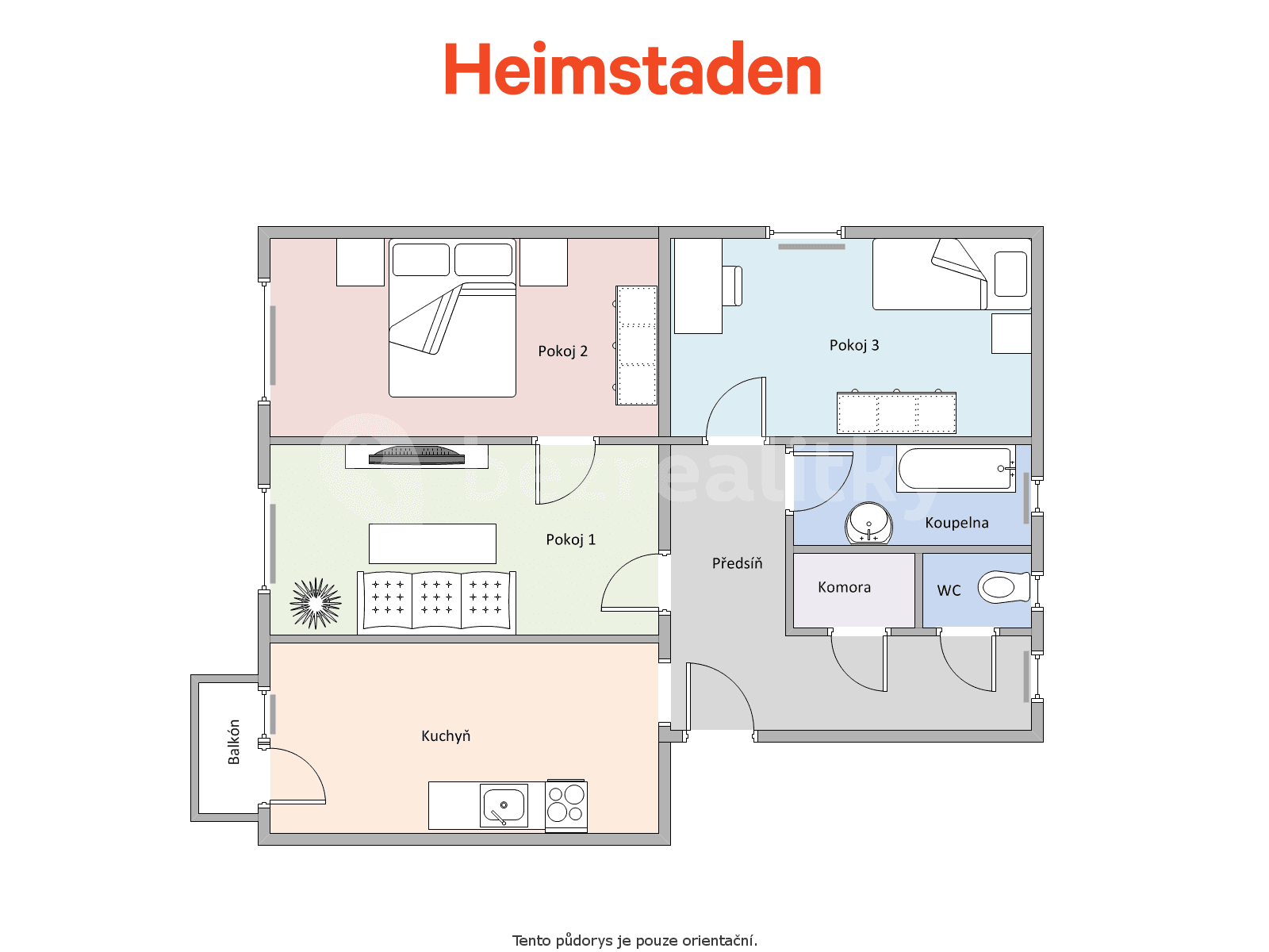 Pronájem bytu 3+1 69 m², Dělnická, Ostrava, Moravskoslezský kraj