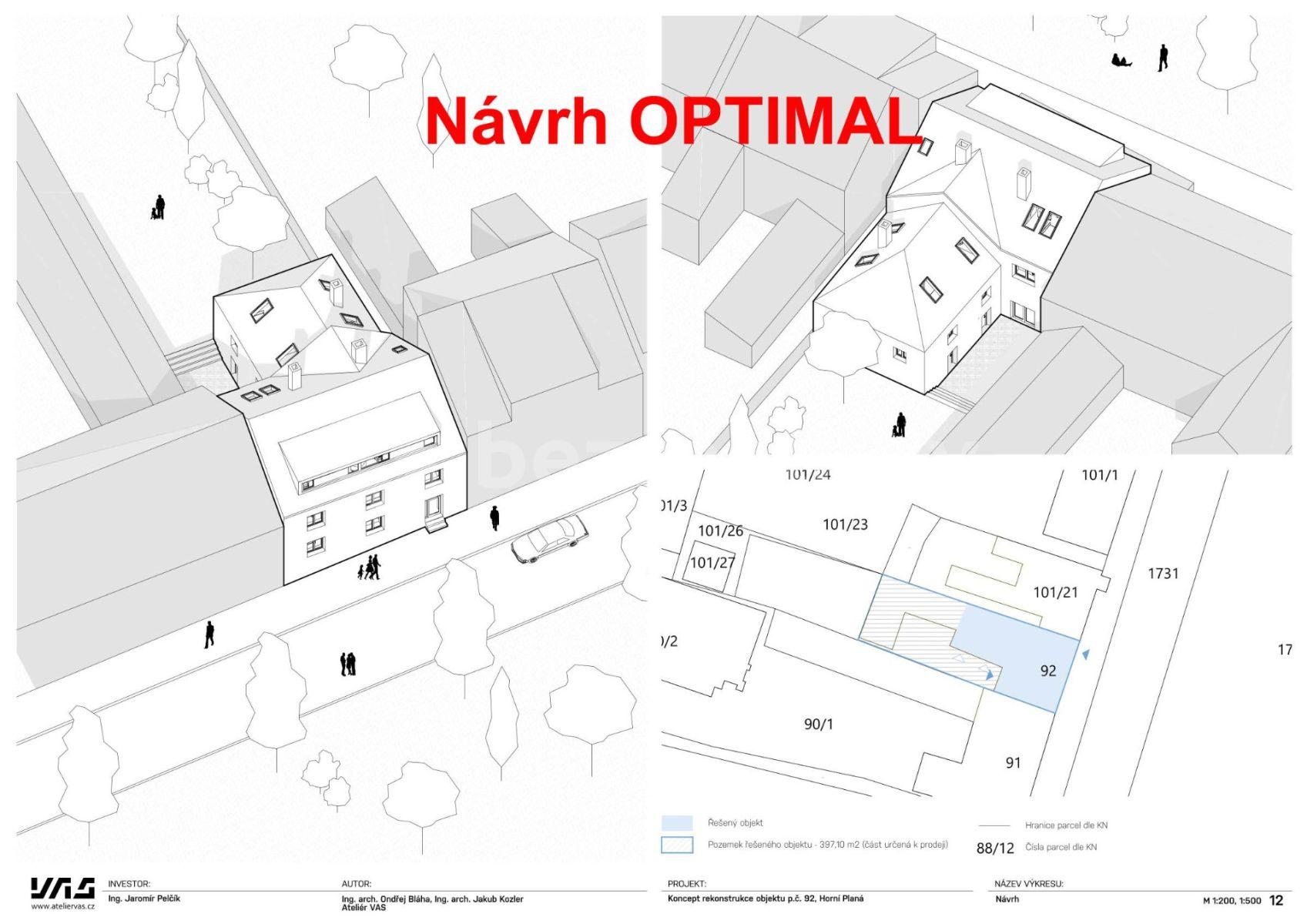 Prodej domu 498 m², pozemek 627 m², Náměstí, Horní Planá, Jihočeský kraj