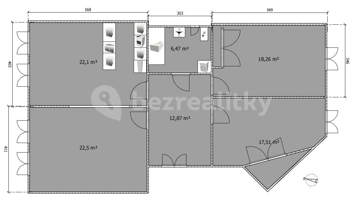 Pronájem bytu 3+1 105 m², Polská, Praha, Praha