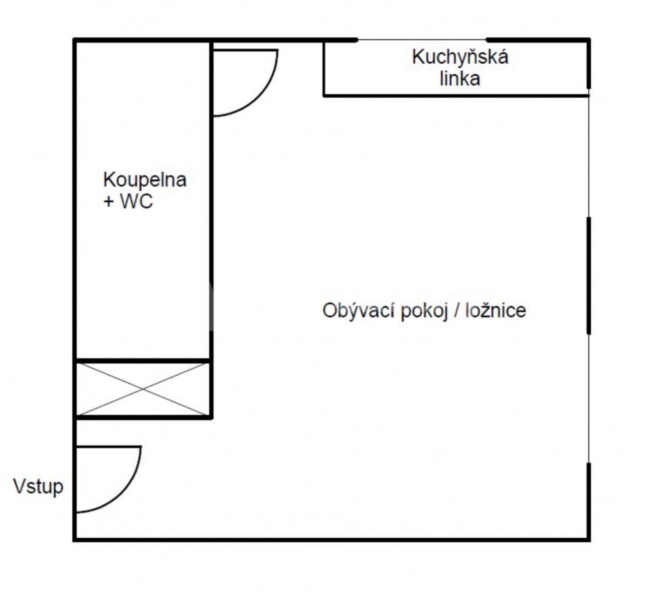 Pronájem bytu 1+kk 20 m², Lesní, Mariánské Lázně, Karlovarský kraj