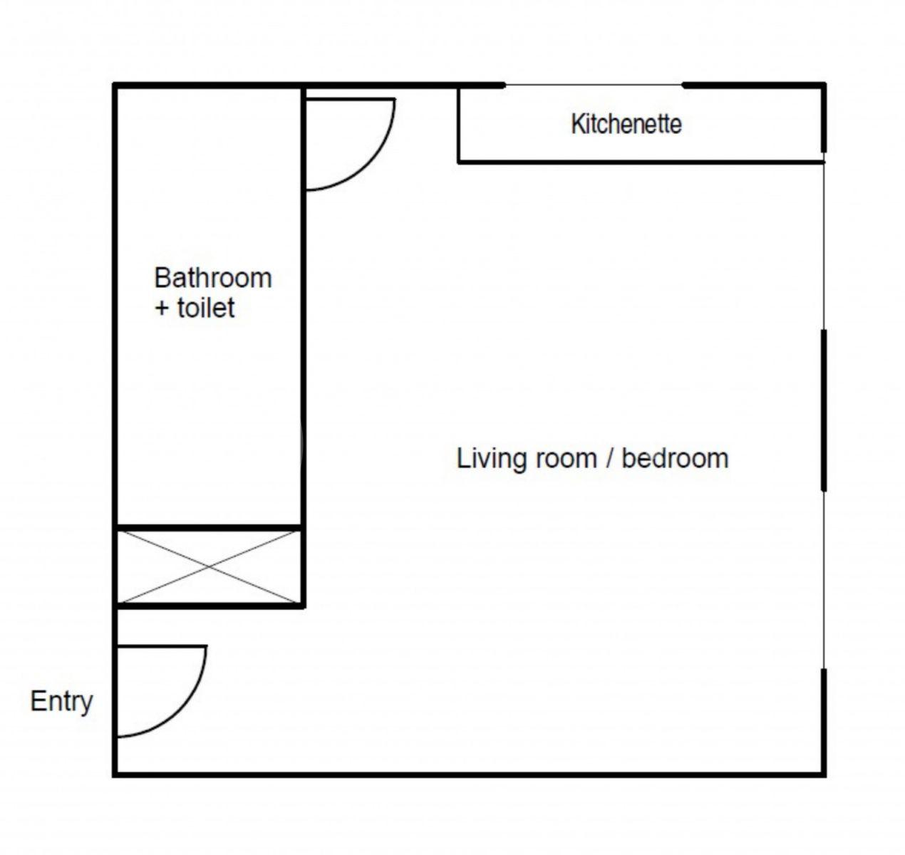 Pronájem bytu 1+kk 20 m², Lesní, Mariánské Lázně, Karlovarský kraj