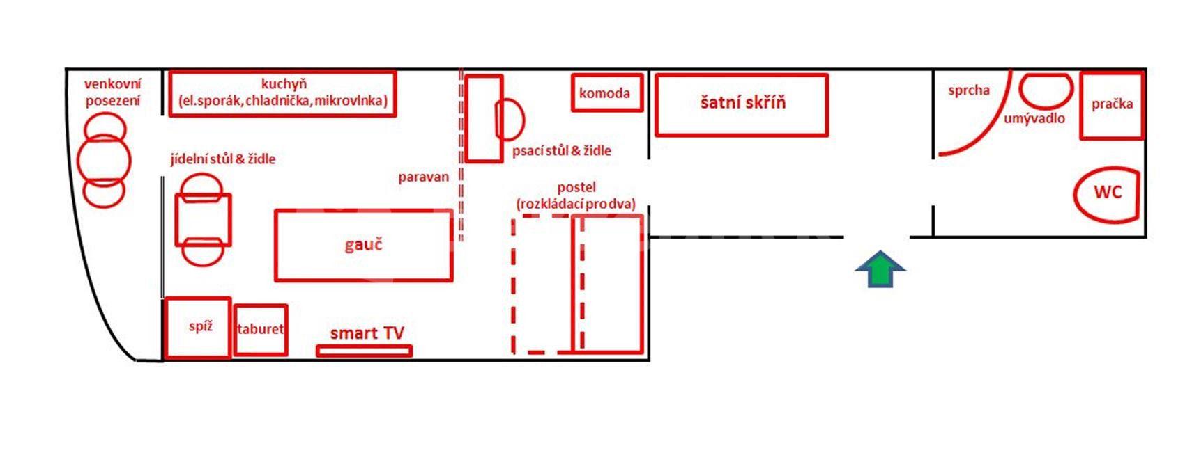 Pronájem bytu 1+1 36 m², nábřeží Závodu míru, Pardubice, Pardubický kraj