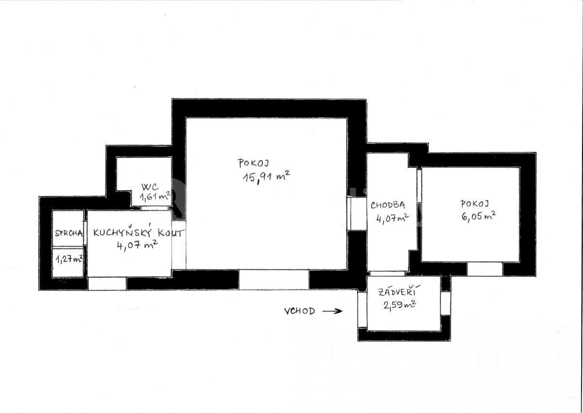 Pronájem bytu 2+kk 36 m², Záluží, Středočeský kraj