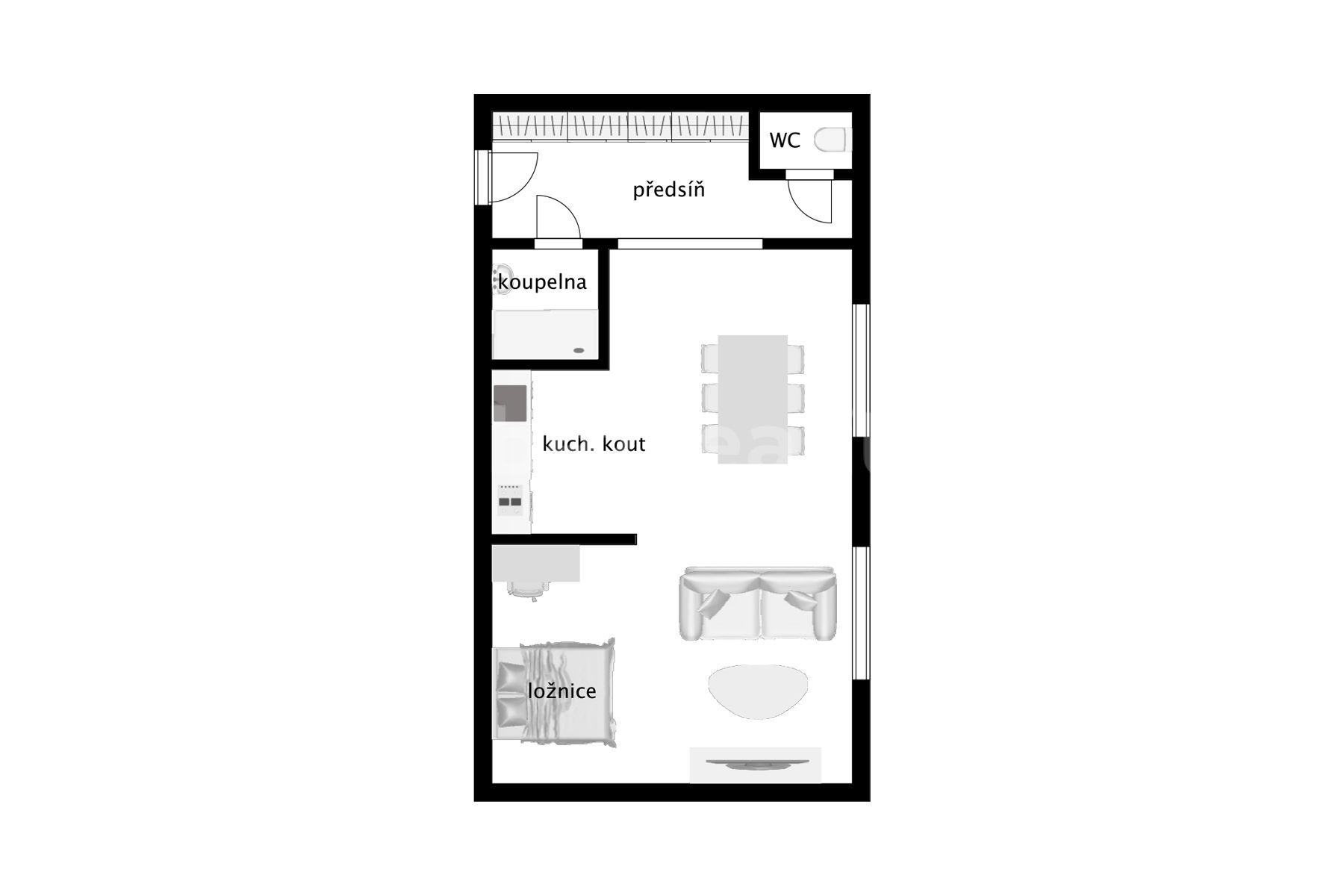 Prodej bytu 1+kk 54 m², Neklanova, Praha, Praha