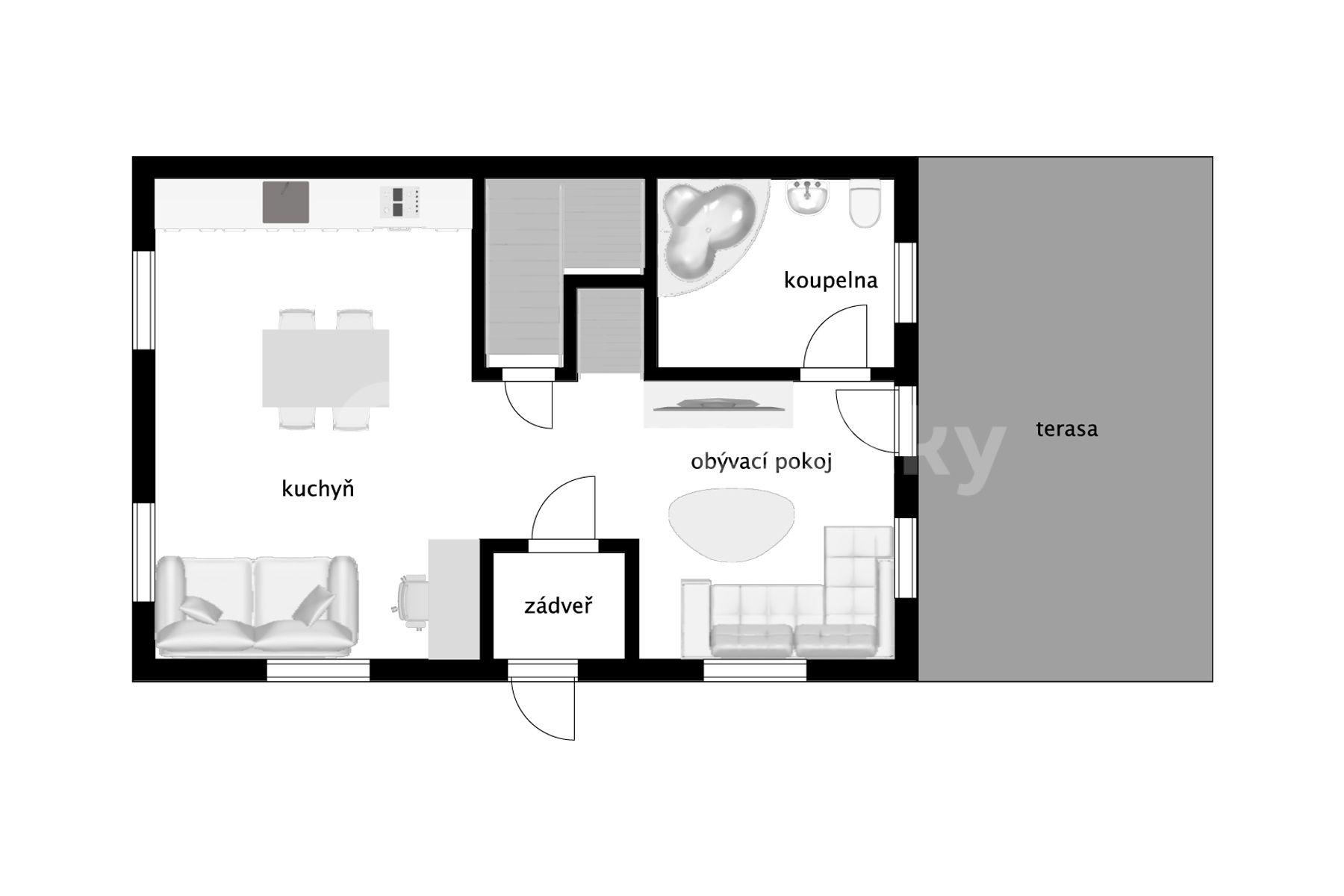 Prodej domu 89 m², pozemek 1.506 m², Pihel, Nový Bor, Liberecký kraj