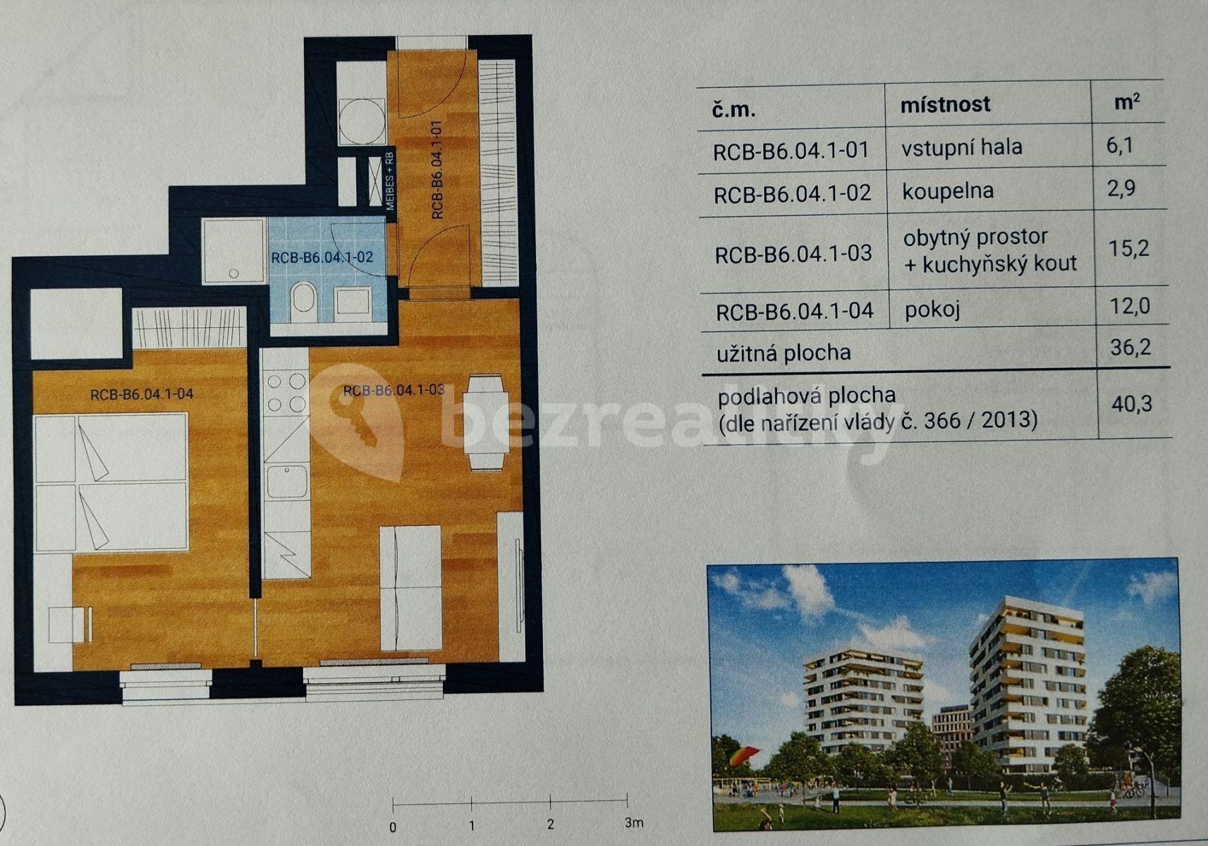 Pronájem bytu 2+kk 40 m², Růžodolská, Praha, Praha