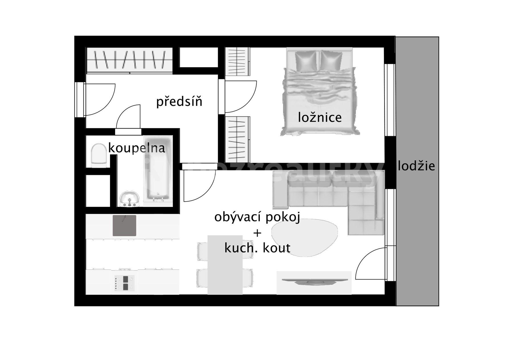 Prodej bytu 2+kk 40 m², Sáňkařská, Praha, Praha