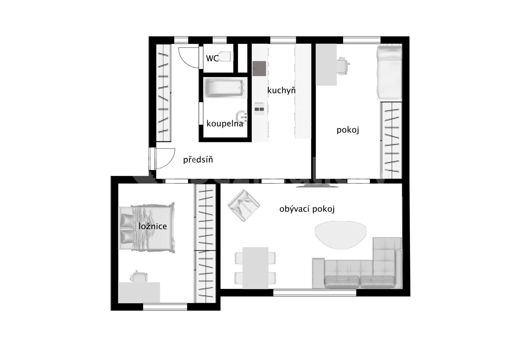 Prodej bytu 3+1 82 m², Sklenářka, Hořovice, Středočeský kraj