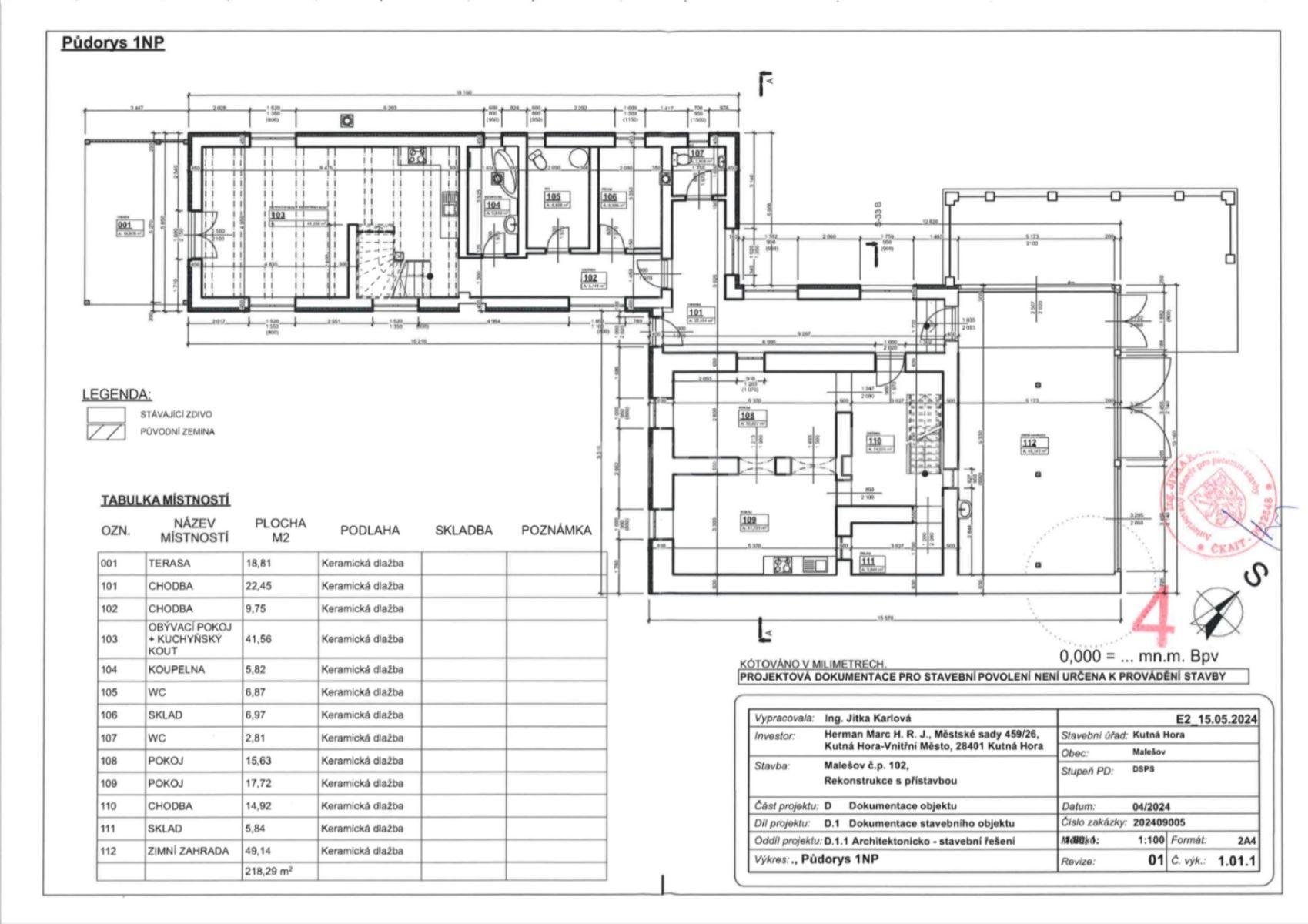 Prodej domu 456 m², pozemek 1.267 m², Malešov, Středočeský kraj