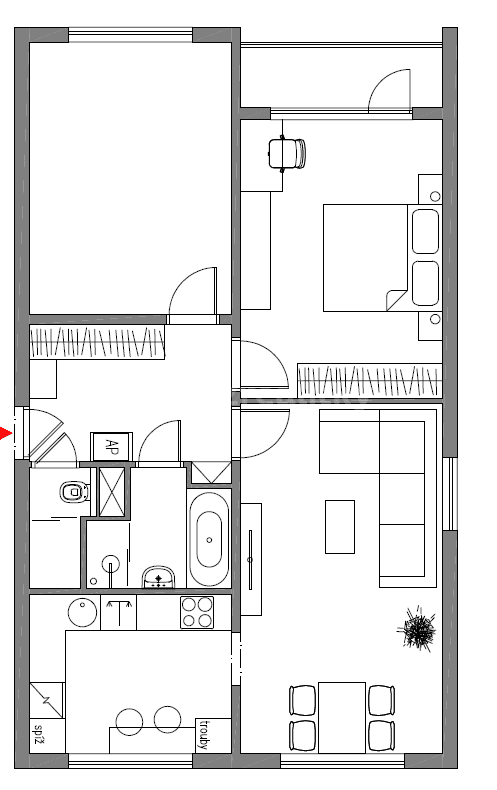 Pronájem bytu 3+1 75 m², Nedašovská, Praha, Praha