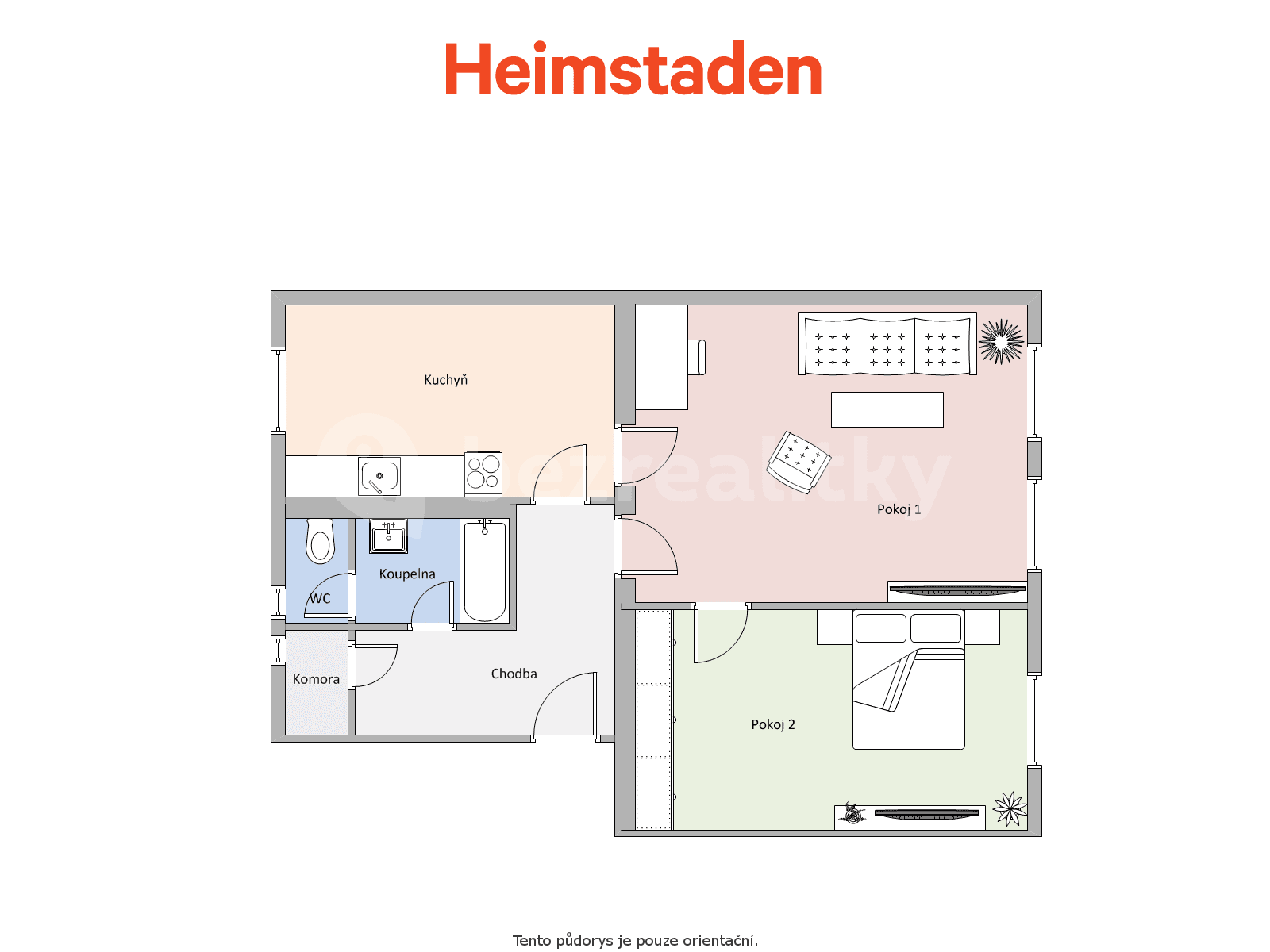 Pronájem bytu 2+1 62 m², Slovenského národního povstání, Havířov, Moravskoslezský kraj