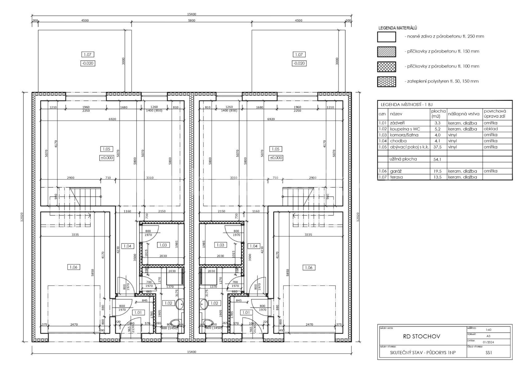 Prodej domu 146 m², pozemek 443 m², U Karlovarky, Lány, Středočeský kraj