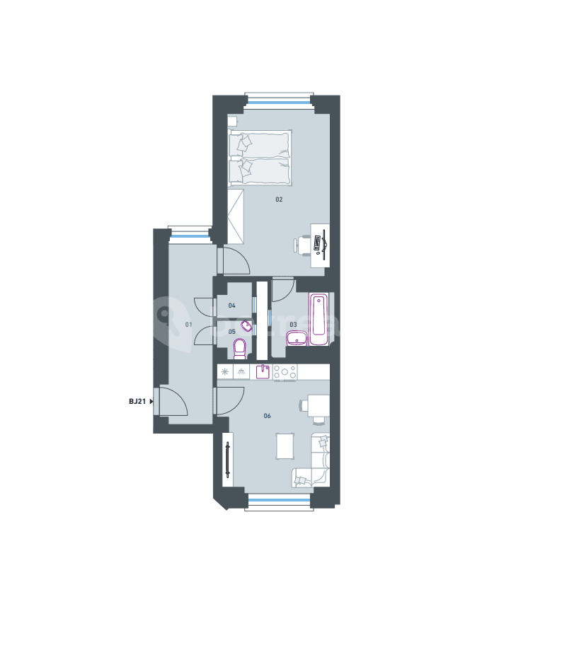 Prodej bytu 2+kk 54 m², Myslbekova, Praha, Praha