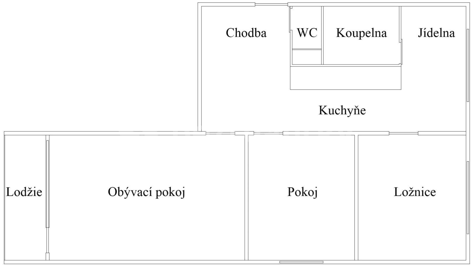 Prodej bytu 3+1 65 m², Oldřichova, Liberec, Liberecký kraj