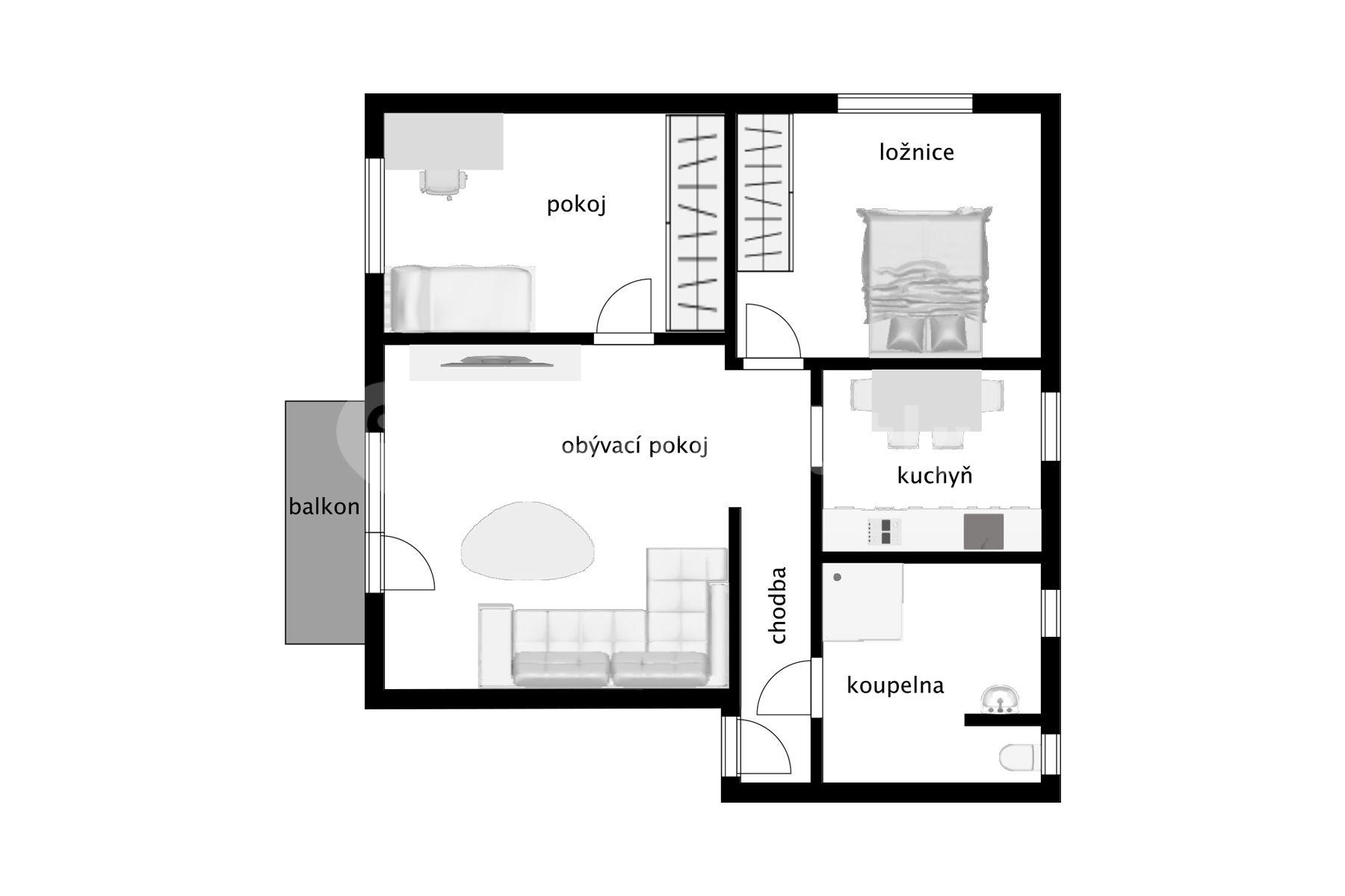 Prodej bytu 3+1 76 m², Navarovská, Zlatá Olešnice, Liberecký kraj