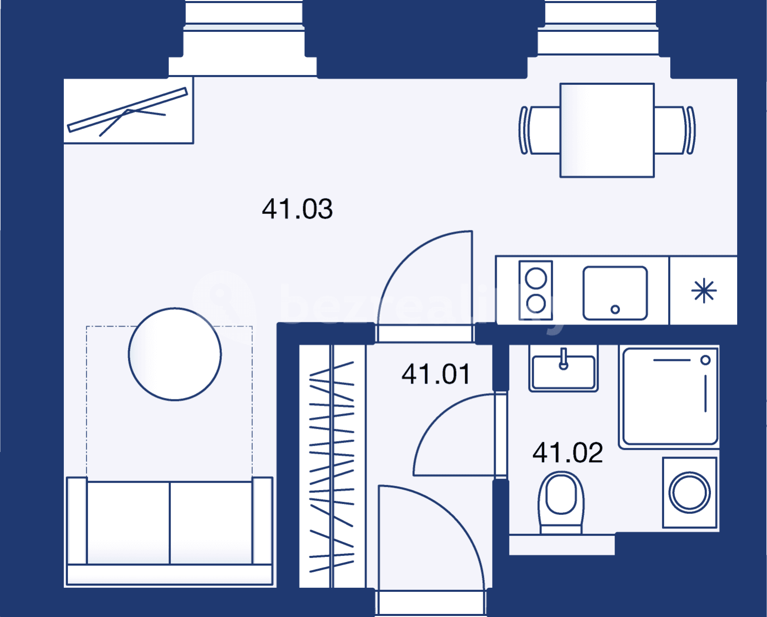 Pronájem bytu 1+kk 27 m², náměstí Dr. Václava Holého, Praha, Praha