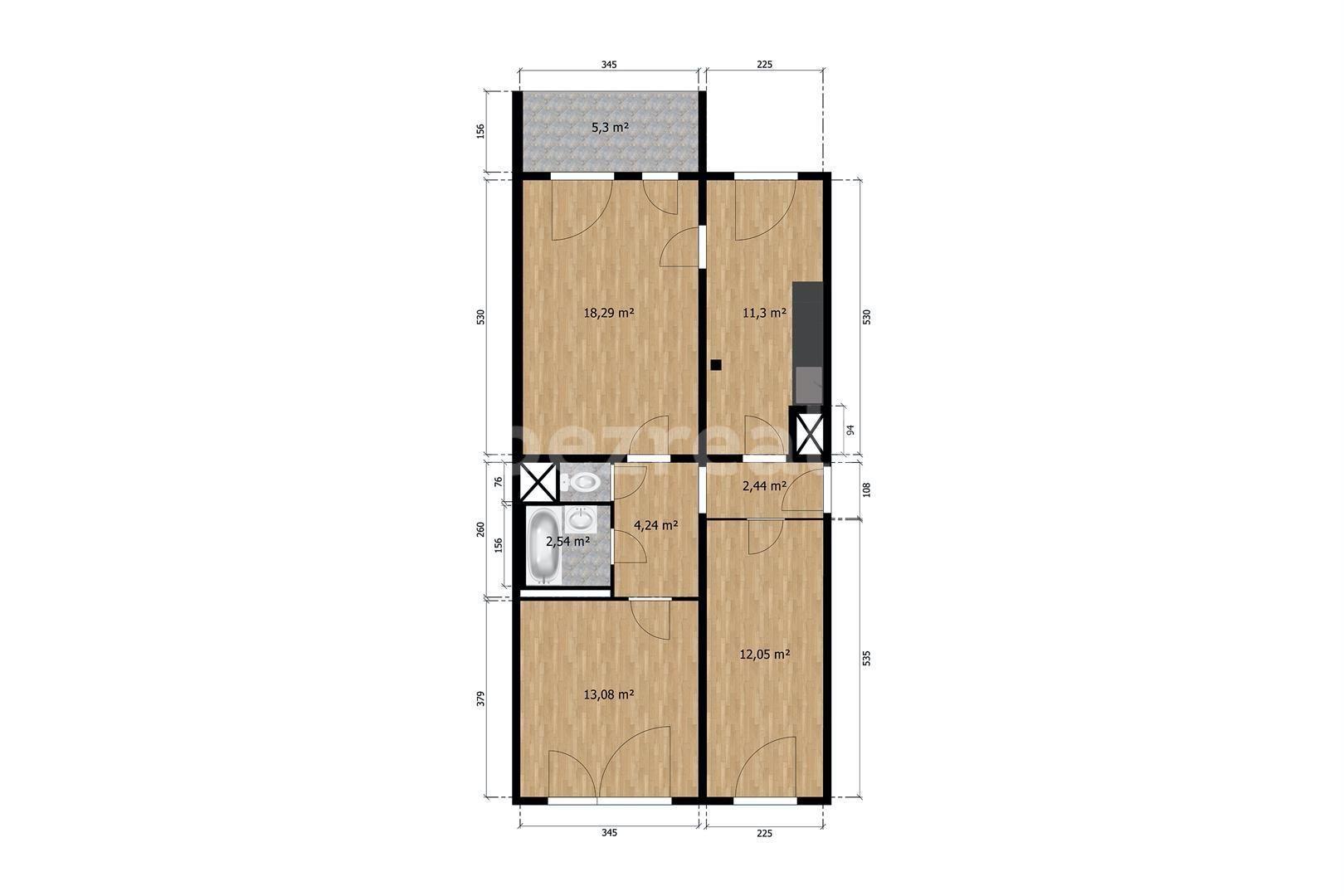 Prodej bytu 3+1 72 m², Krynická, Praha, Praha