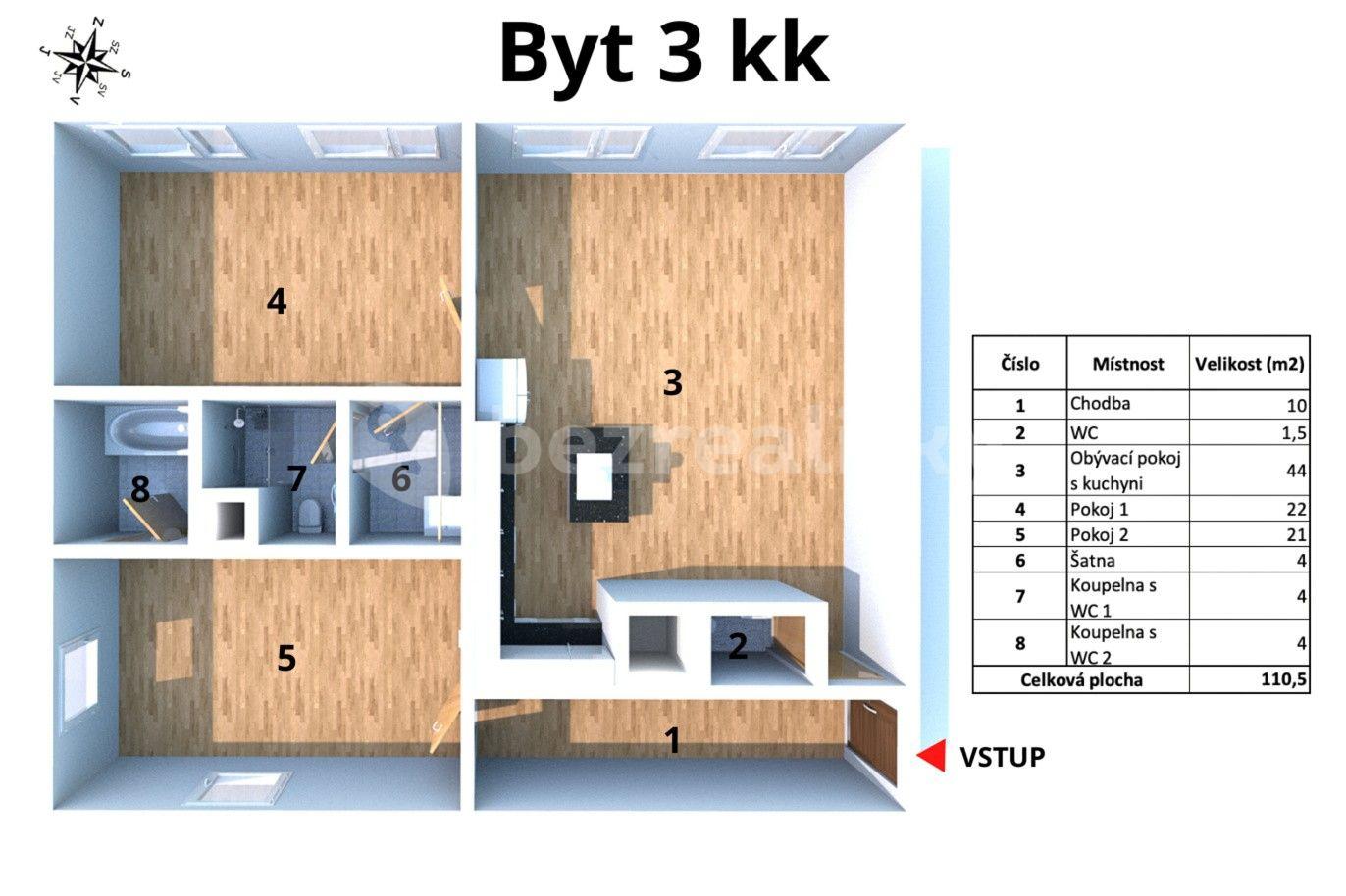 Prodej bytu 3+kk 110 m², Běhounkova, Praha, Praha