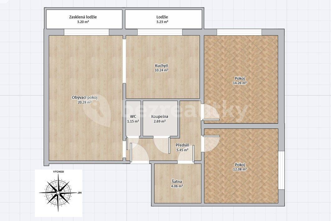 Prodej bytu 3+1 77 m², Záhřebská, Brno, Jihomoravský kraj