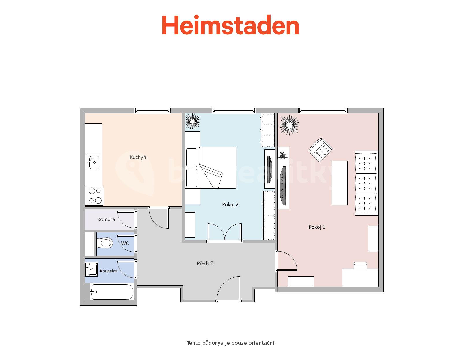 Pronájem bytu 2+1 52 m², tř. Osvobození, Karviná, Moravskoslezský kraj