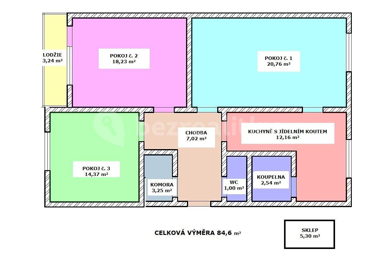 Prodej bytu 3+1 85 m², Vítězslava Nezvala, Trutnov, Královéhradecký kraj