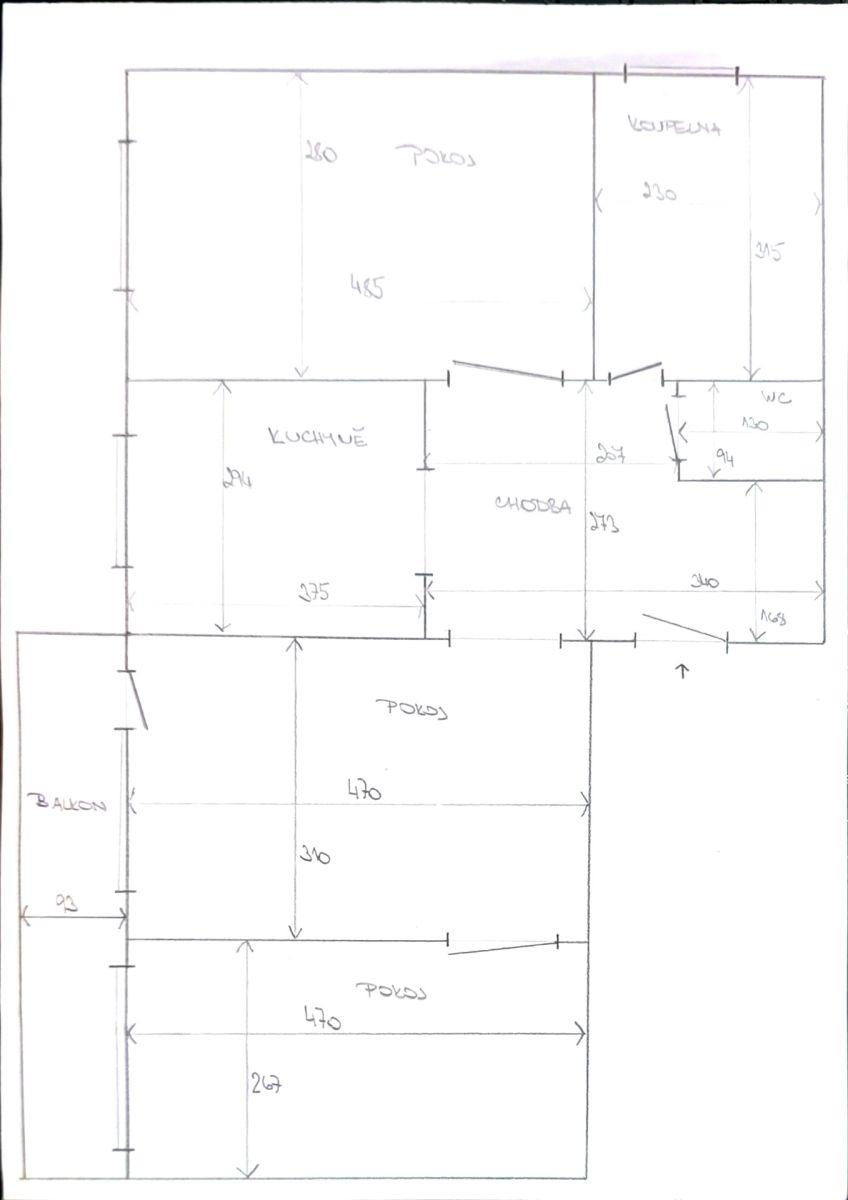 Prodej bytu 3+1 75 m², Zahradní, Bohušovice nad Ohří, Ústecký kraj