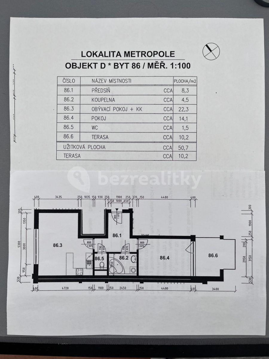 Pronájem bytu 2+kk 51 m², Míšovická, Praha, Praha