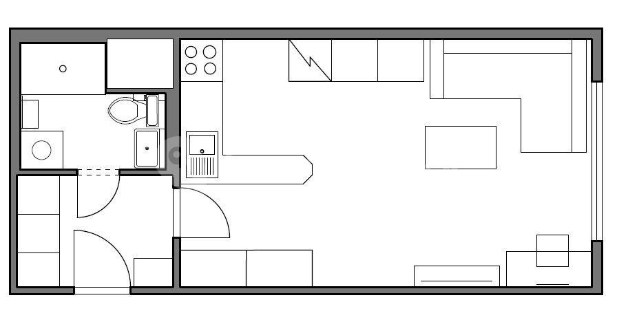 Prodej bytu 1+kk 27 m², Rozcestí, Ústí nad Labem, Ústecký kraj