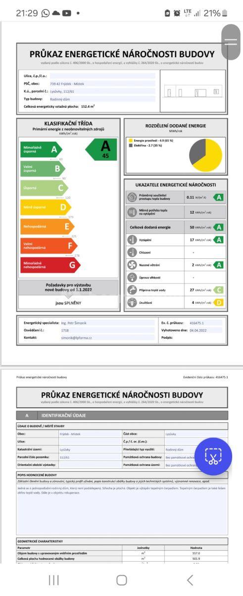 Prodej domu 125 m², pozemek 842 m², Frýdek-Místek, Moravskoslezský kraj