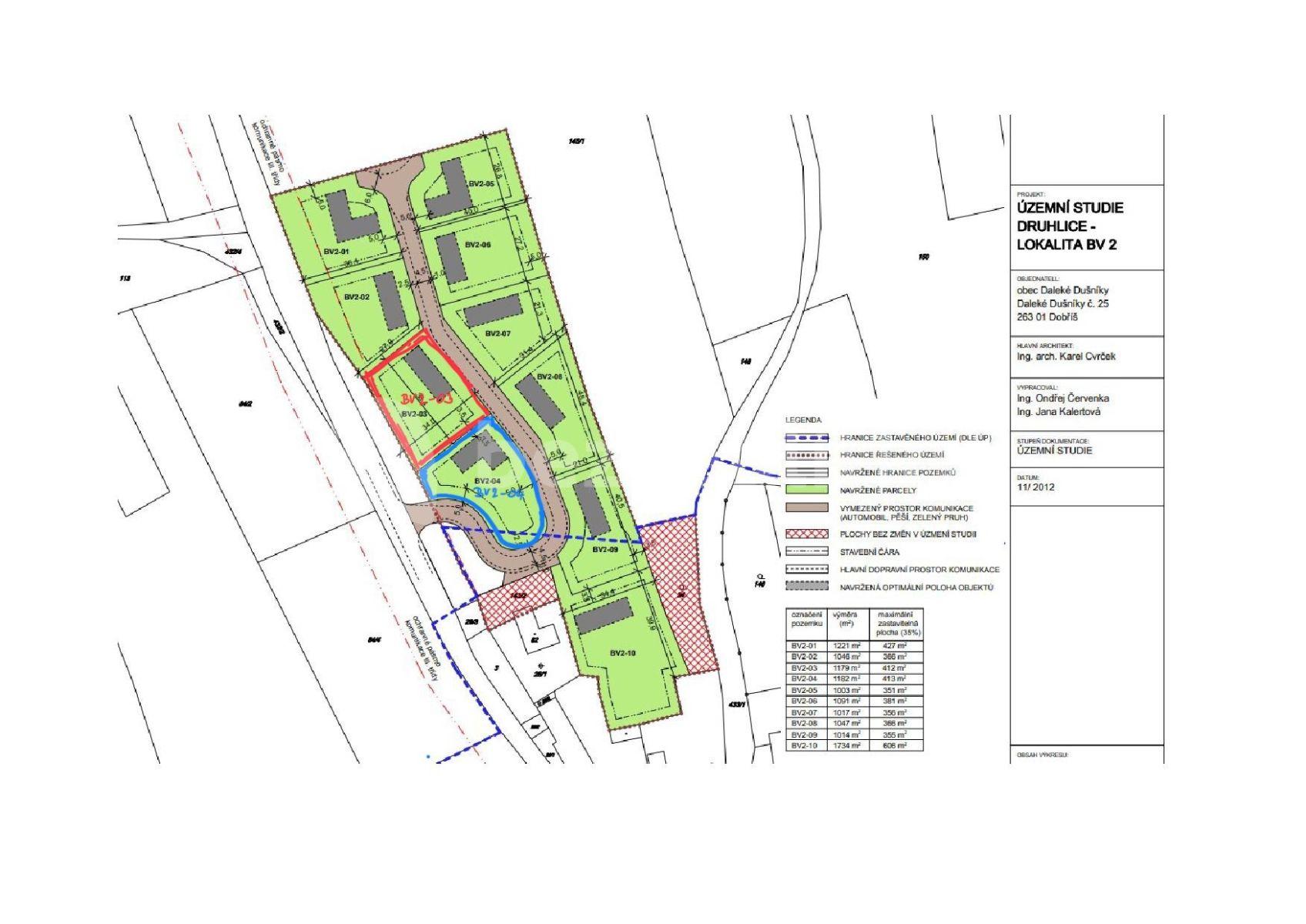 Prodej pozemku 1.183 m², Daleké Dušníky, Středočeský kraj