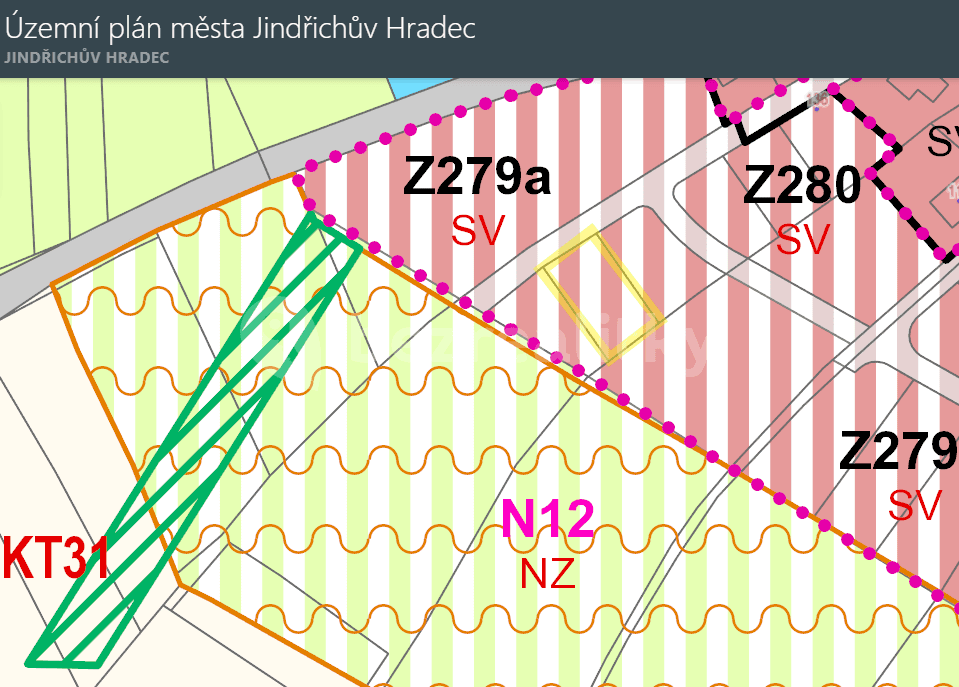 Prodej pozemku 786 m², Jindřichův Hradec, Jihočeský kraj