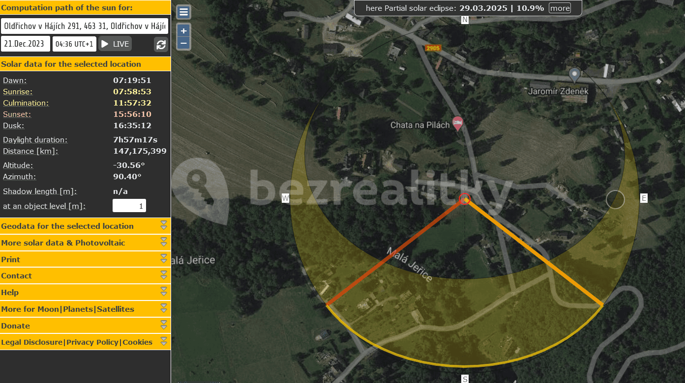 Prodej pozemku 6.812 m², Oldřichov v Hájích, Liberecký kraj