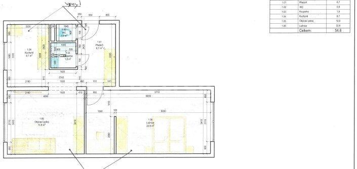 Pronájem bytu 2+1 54 m², Šantrochova, Praha, Praha