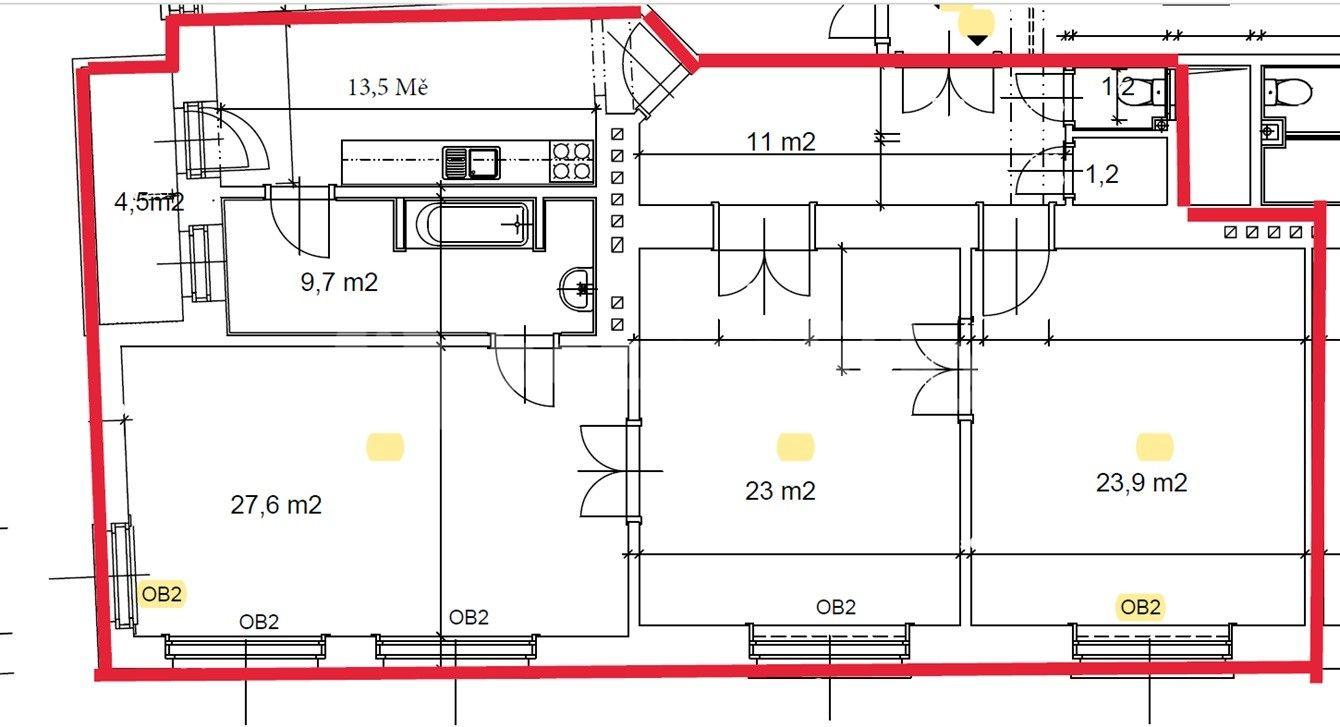 Prodej bytu 3+1 116 m², Nádražní, Ostrava, Moravskoslezský kraj