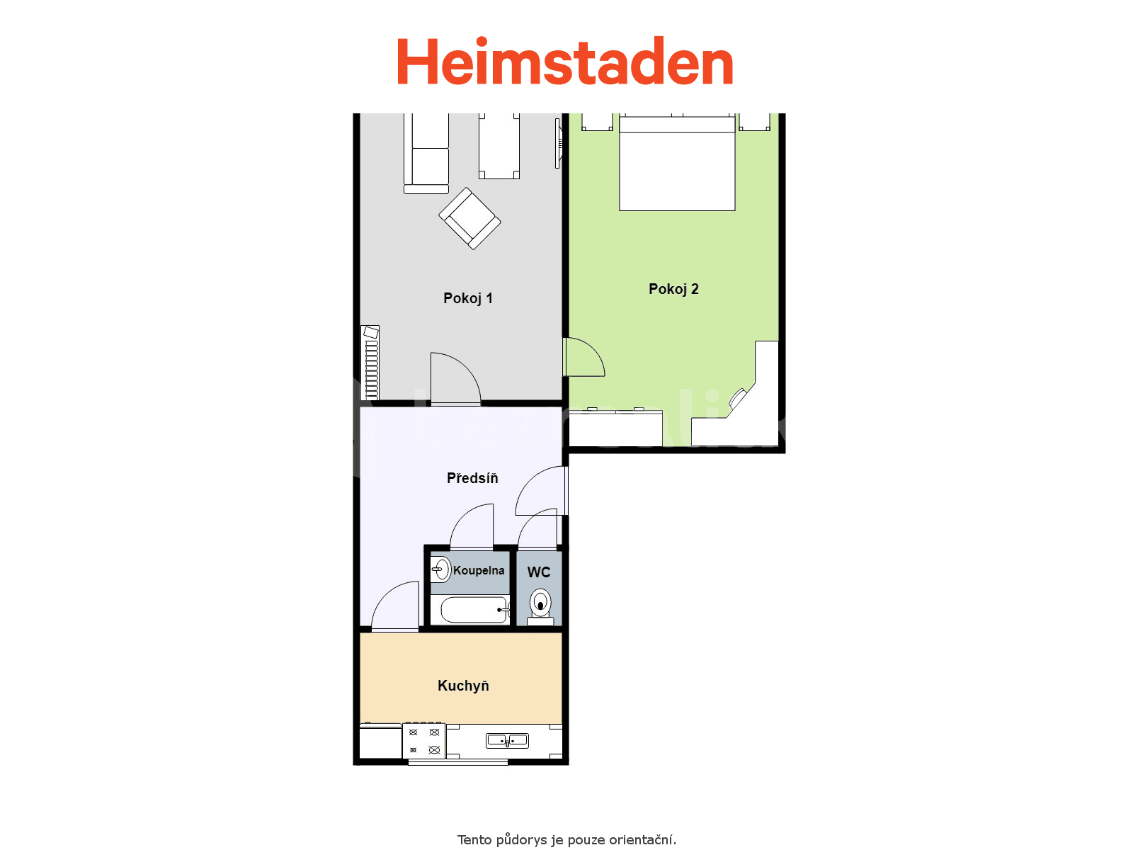 Pronájem bytu 2+1 50 m², Nedbalova, Karviná, Moravskoslezský kraj