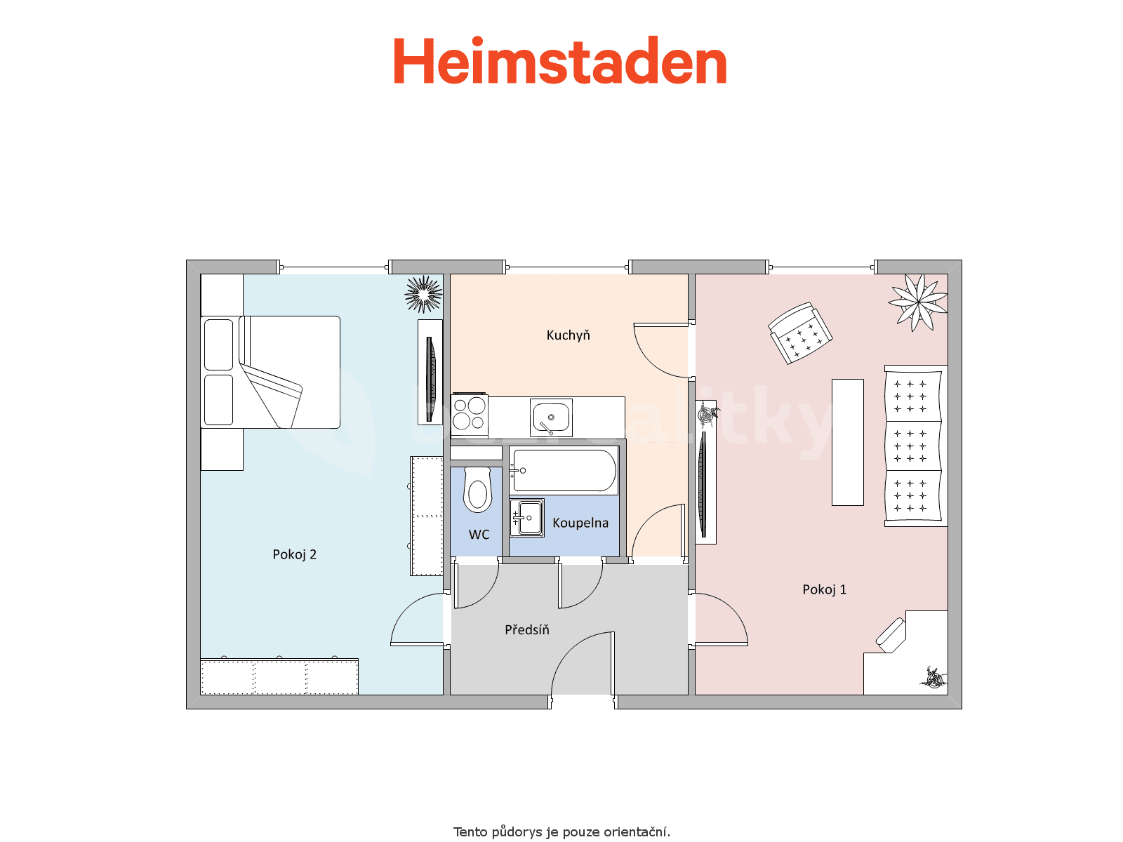 Pronájem bytu 2+1 49 m², Nedbalova, Karviná, Moravskoslezský kraj