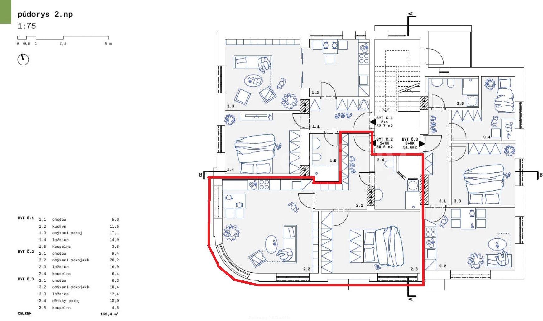 Pronájem bytu 2+kk 59 m², Hronovská, Rtyně v Podkrkonoší, Královéhradecký kraj