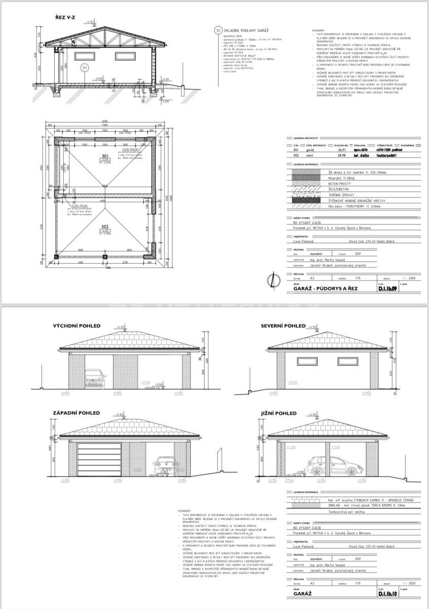 Prodej pozemku 854 m², U Rybníčka, Vysoký Újezd, Středočeský kraj