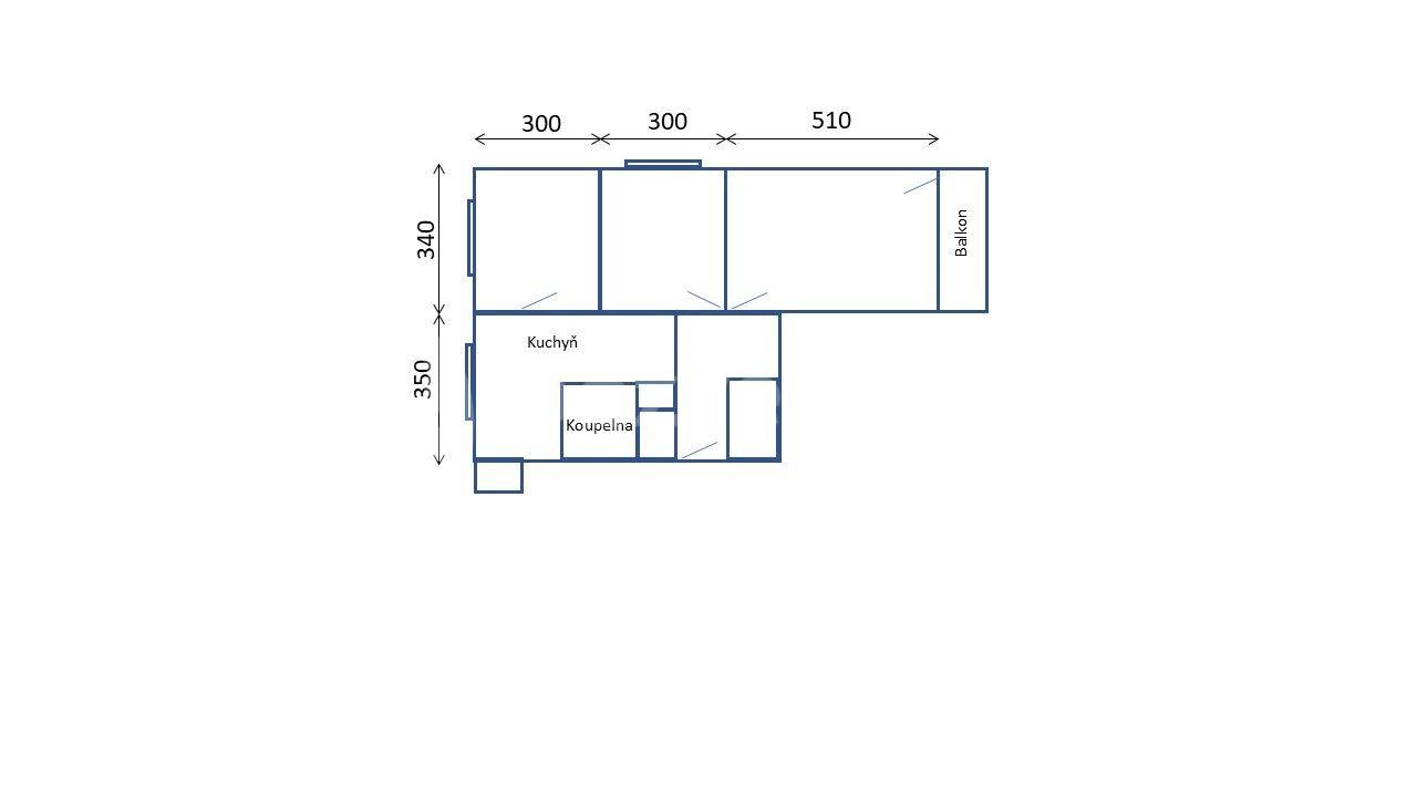 Pronájem bytu 3+1 65 m², Řídkého, Liberec, Liberecký kraj