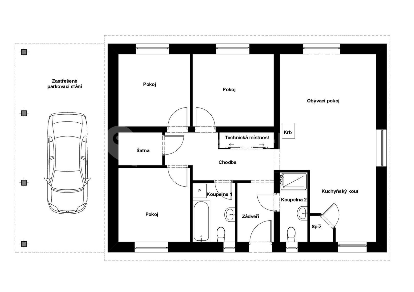 Prodej domu 138 m², pozemek 899 m², 0436, Kamenná Horka, Pardubický kraj