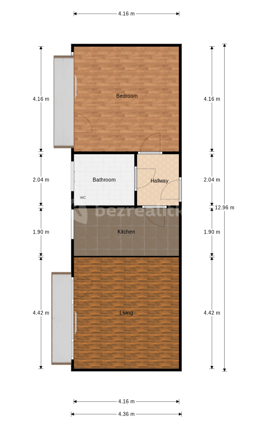 Pronájem bytu 2+kk 52 m², Vřesová, Praha, Praha