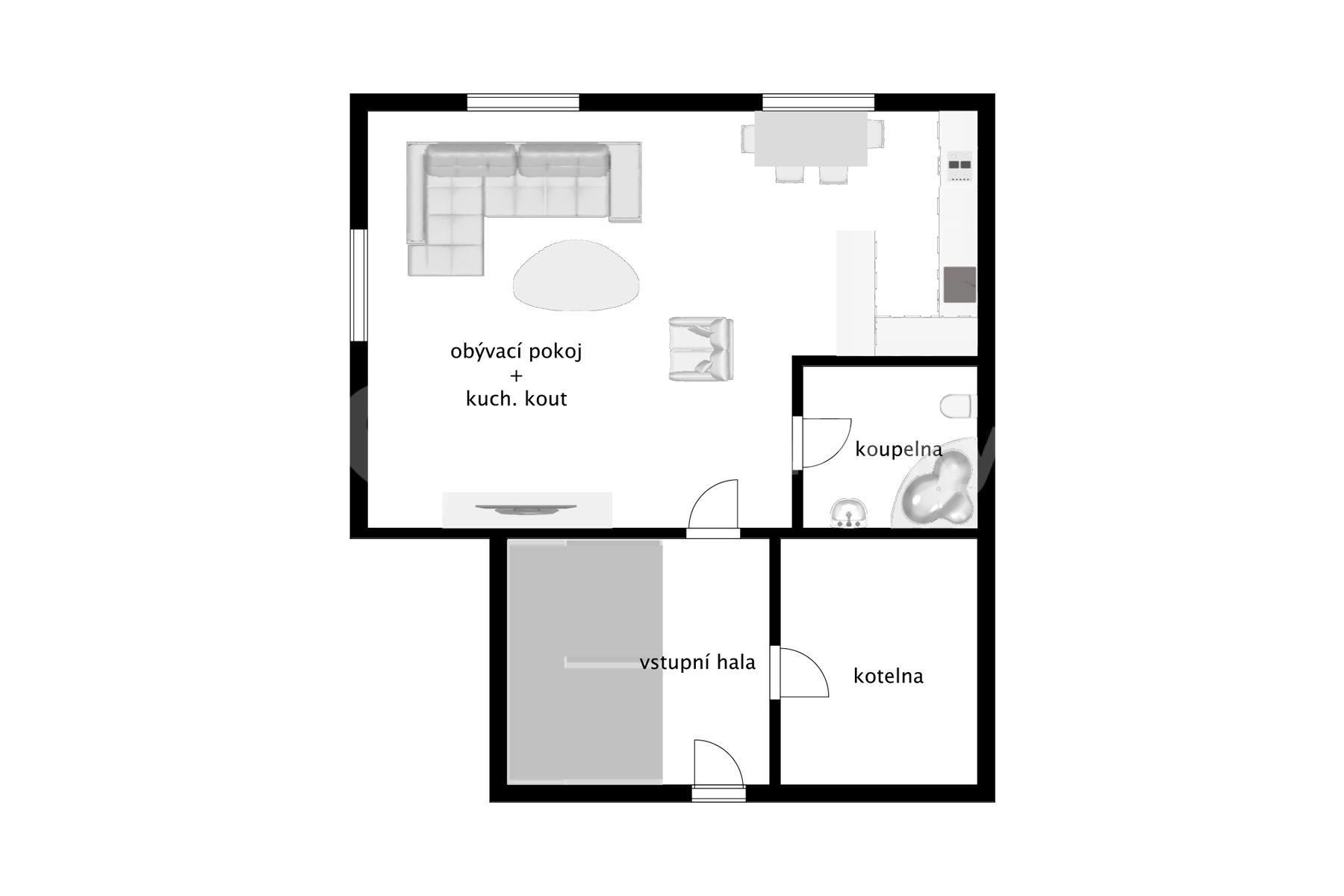 Prodej domu 125 m², pozemek 206 m², Břežany nad Ohří, Budyně nad Ohří, Ústecký kraj