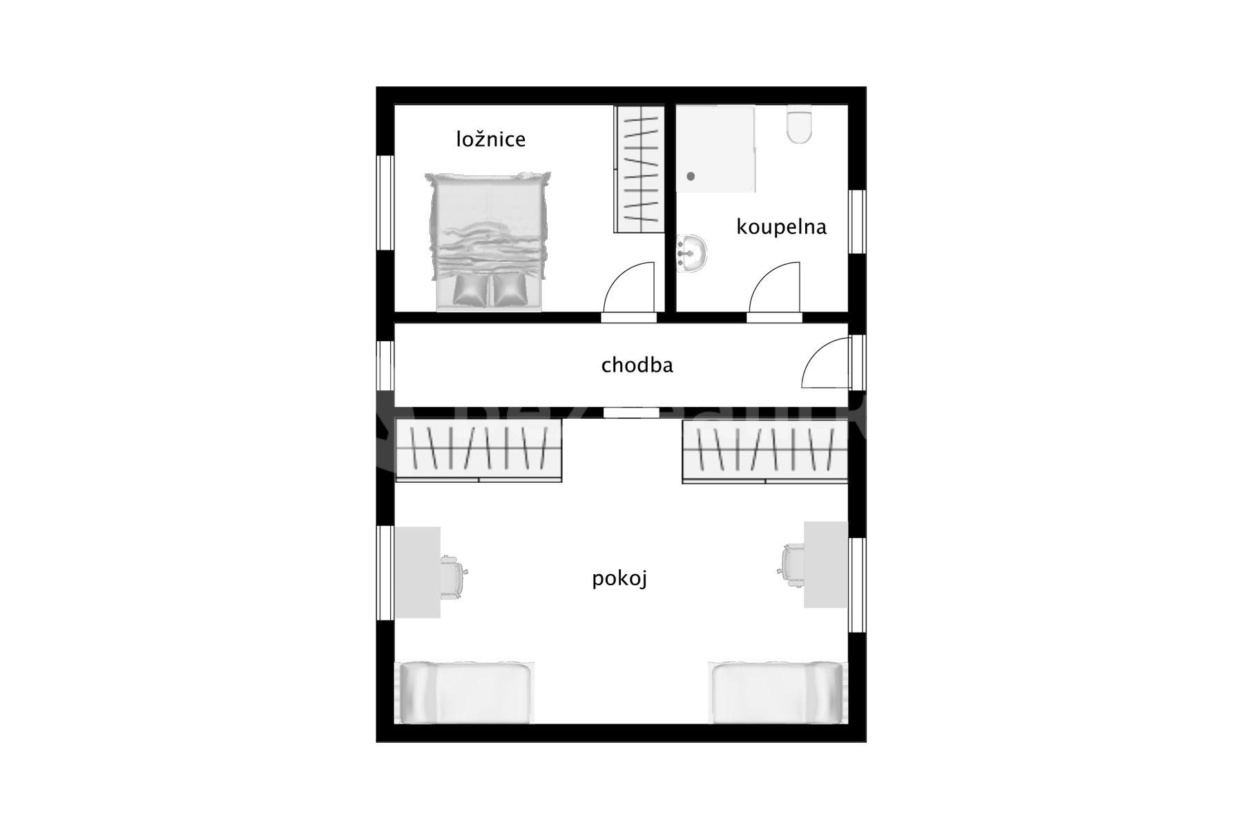 Prodej domu 125 m², pozemek 206 m², Břežany nad Ohří, Budyně nad Ohří, Ústecký kraj