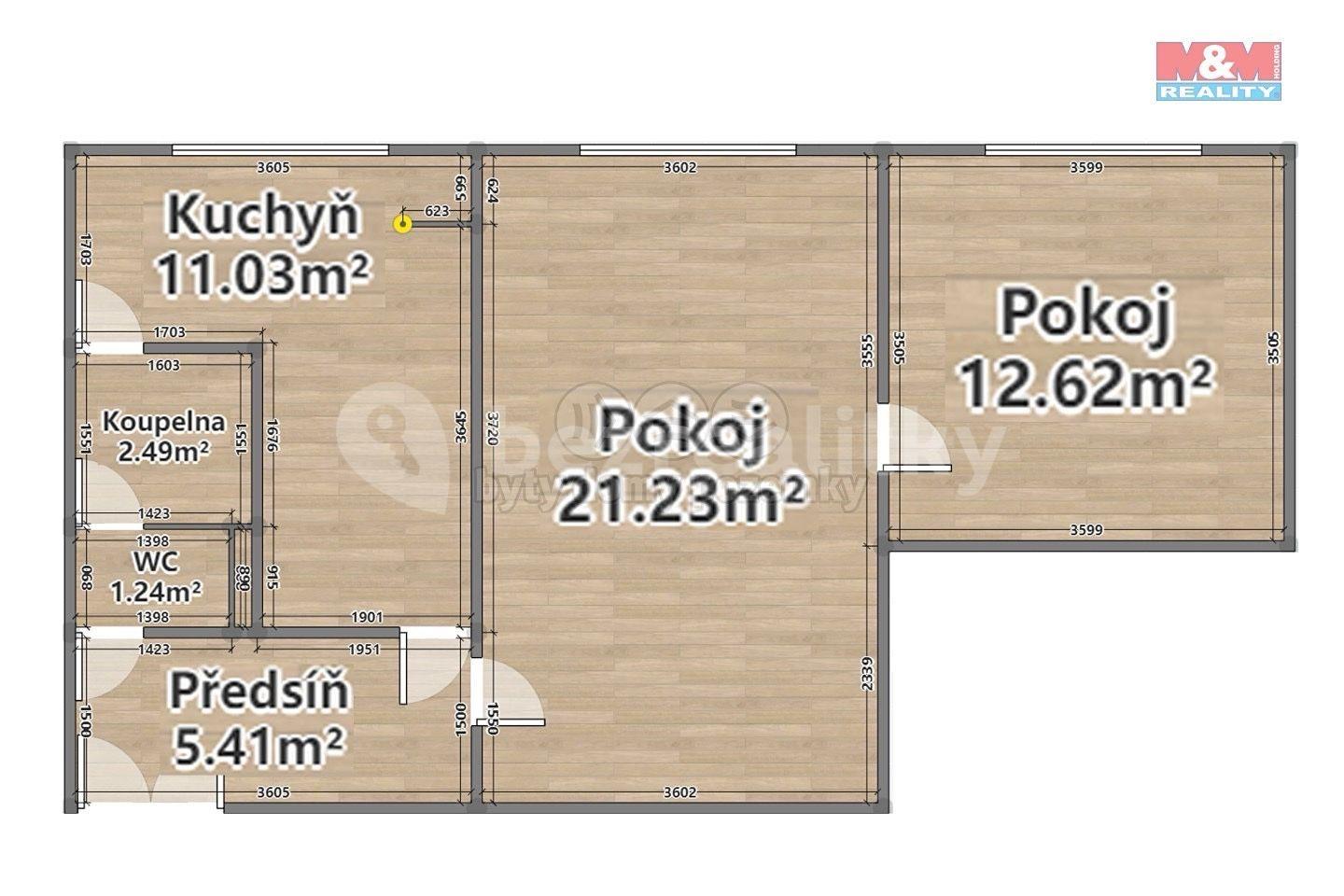 Prodej bytu 2+1 52 m², Na Dlouhých, Plzeň, Plzeňský kraj