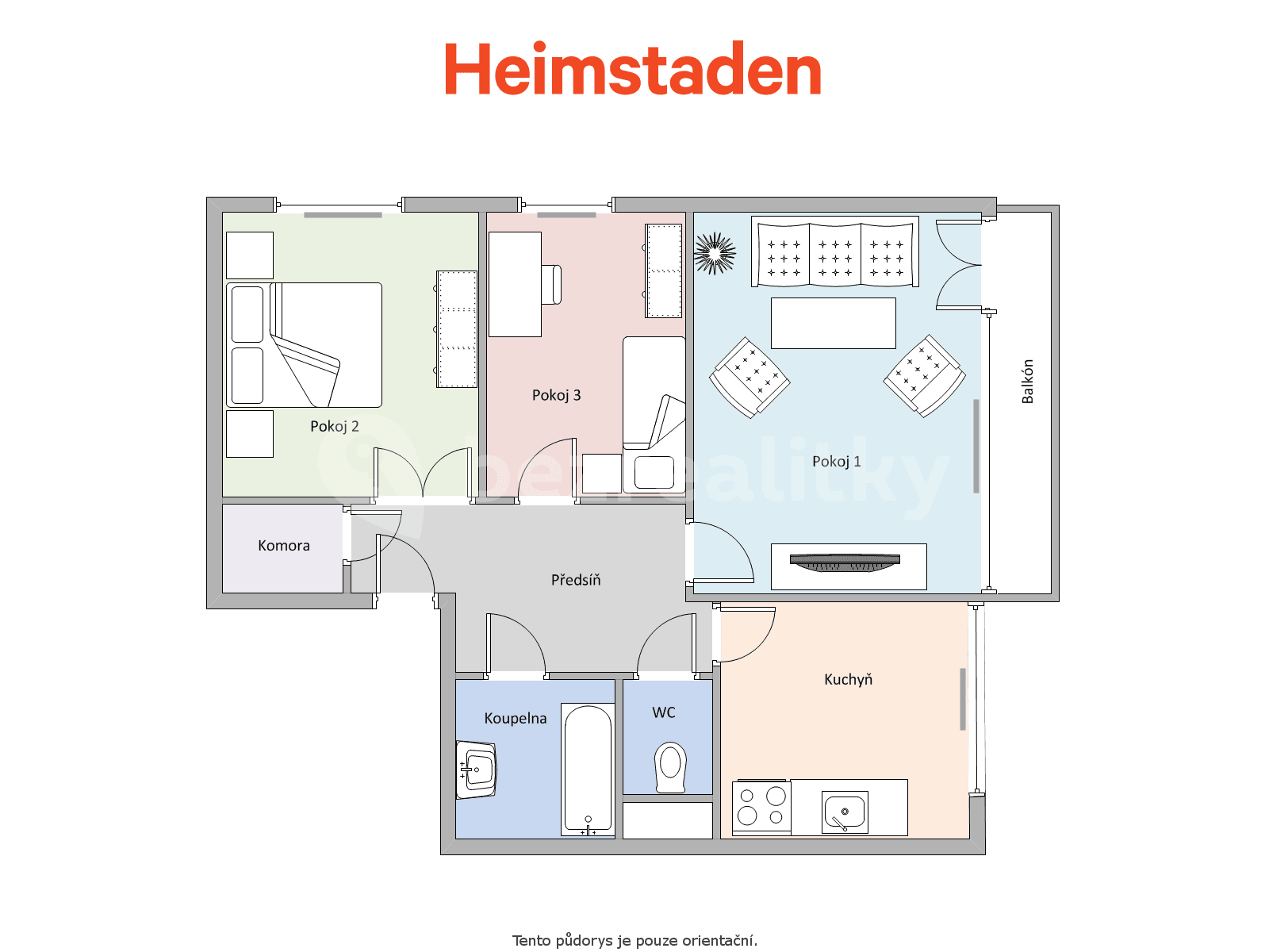 Pronájem bytu 3+1 68 m², Závodní, Karviná, Moravskoslezský kraj