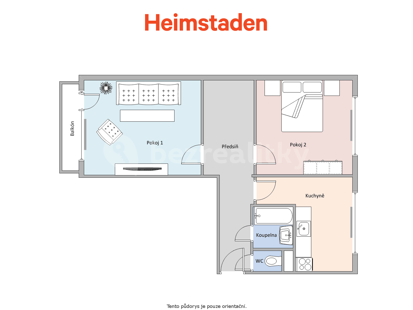 Pronájem bytu 2+1 56 m², Prameny, Karviná, Moravskoslezský kraj