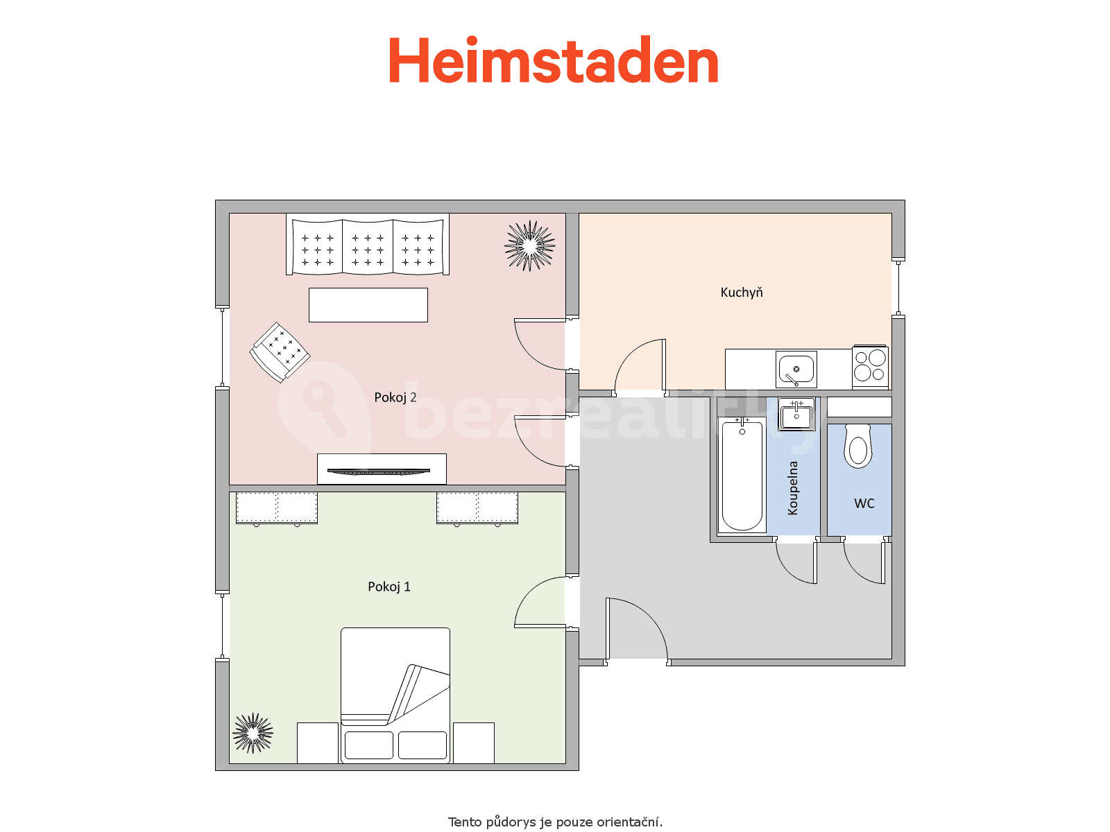 Pronájem bytu 2+1 55 m², Okružní, Havířov, Moravskoslezský kraj